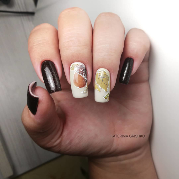 Гель-лак Komilfo Deluxe Series №D299 коричневый с микроблеском, 8 мл, Цвет: Коричневый, Обьем: 8 мл, изображение 3