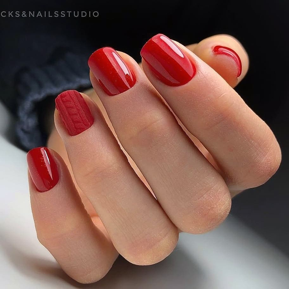 Гель-лак Komilfo Deluxe Series №D305 красный с блестками, 8 мл, Цвет: Красный, Обьем: 8 мл, изображение 3