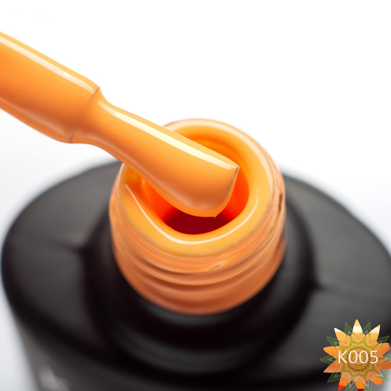 Гель-лак Komilfo Kaleidoscopic collection K005 персиковий неоновий, 8 мл, зображення 2