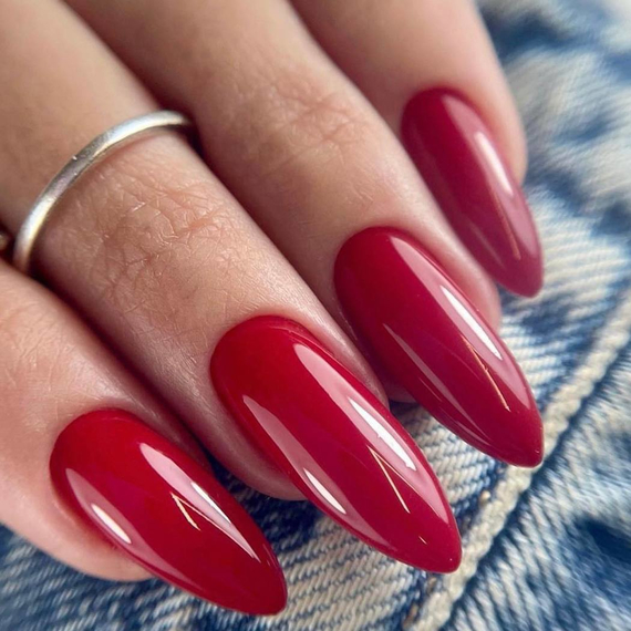 Гель-лак Komilfo Rior Collection №002 темно-червоний емаль, 8 мл, Колір: Червоний, зображення 4