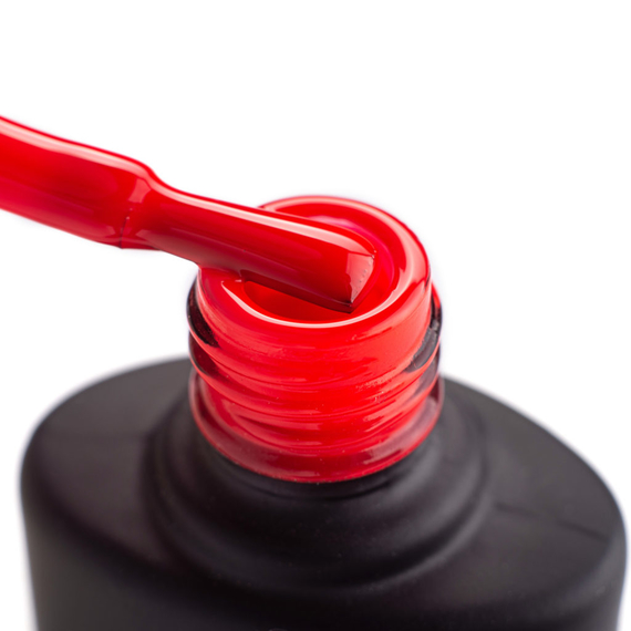 Гель-лак Komilfo DeLuxe Series №N005 помаранчевий неоновий, 8 мл, Колір: Червоний, Об`єм: 8 мл, зображення 2