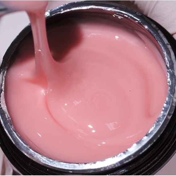 База Komilfo French Rubber Base №005 Marshmellow бочонок, 30 мл, Об`єм: 30 мл, зображення 2