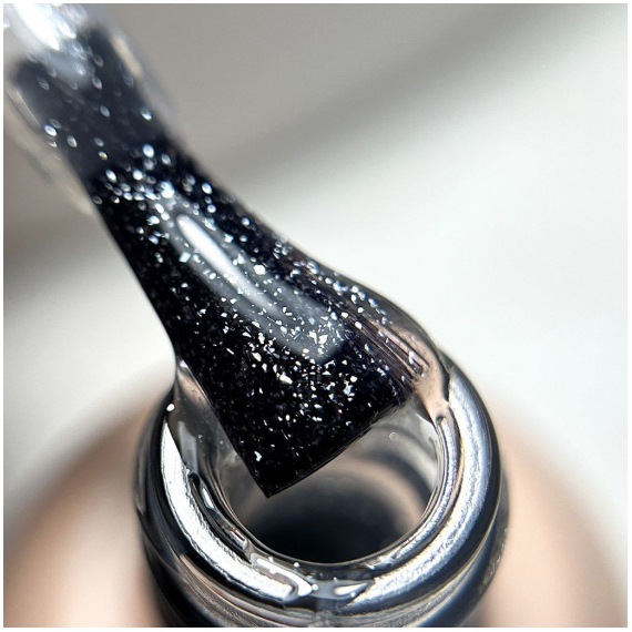 Топ DARK Silver top, прозрачный с серебристым шиммером, 10 мл, изображение 3