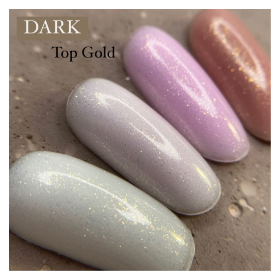 Топ DARK Gold Top, прозрачный с золотым шиммером, 10 мл, изображение 2