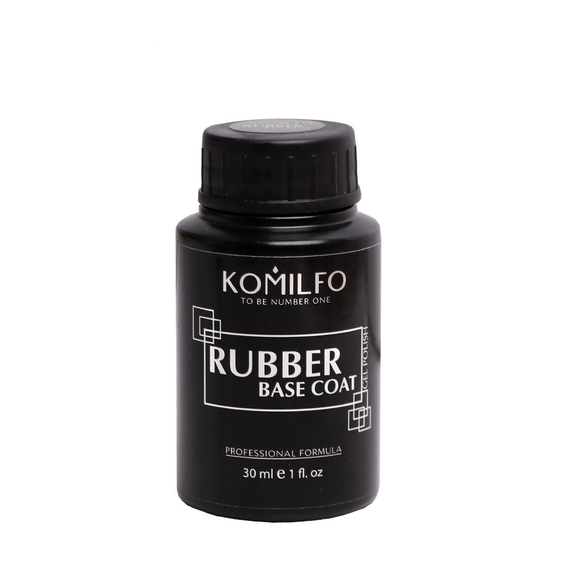 База для нігтів Komilfo Rubber Base Coat каучукова бочонок, 30 мл, Об`єм: 30 мл