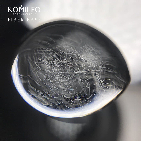 Base for nails Komilfo Fiber Base with fibers, 15 ml, 3 image