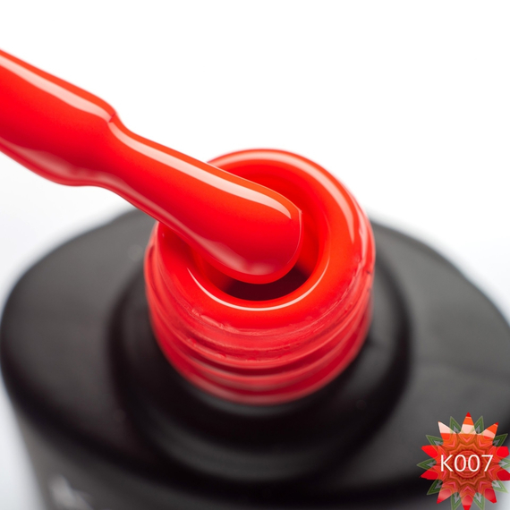 Gel polish Komilfo Kaleidoscopic collection K007 muted coral neon, 8 ml, 2 image
