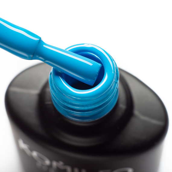 Gel polish Komilfo Kaleidoscopic collection K016 blue neon, 8 ml, 2 image