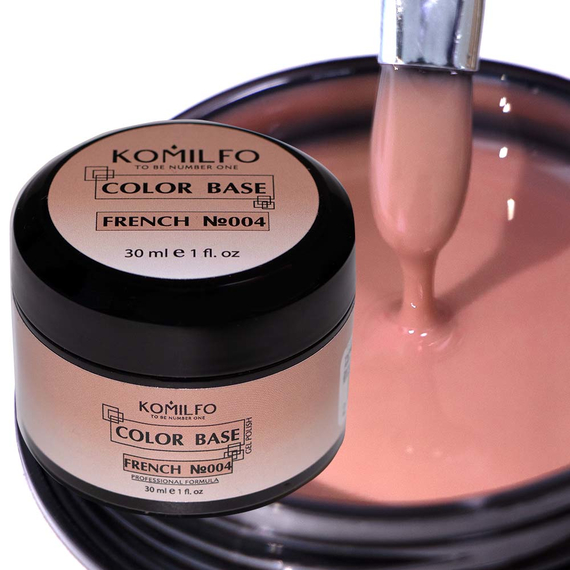 Base for nails Komilfo Color Base French 004, 30 ml jar