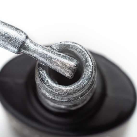 Гель-лак Komilfo 9D Cat Silver, кошачий глаз, 8 мл, изображение 2