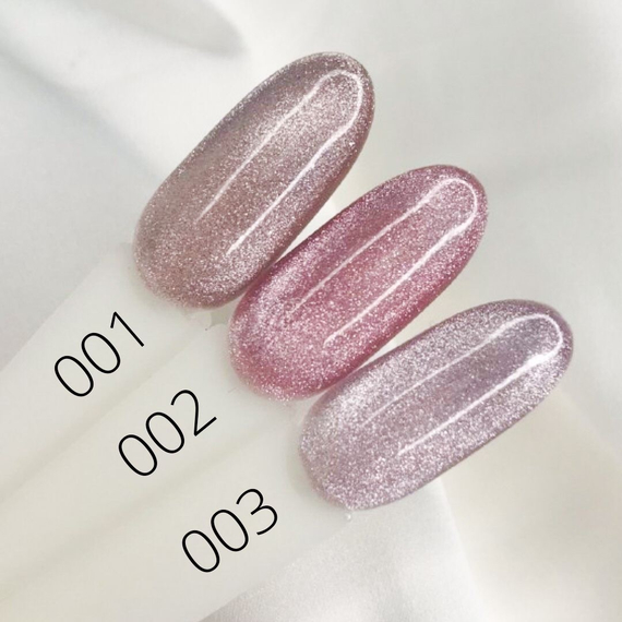Гель-лак Komilfo 9D Cat’s eye Nude №02 котяче око, рожевий, 8 мл, Колір: Рожевий, зображення 2