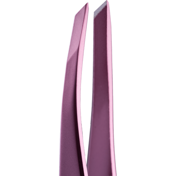 Пінцет для брів ZOLA скошений Pink професійний