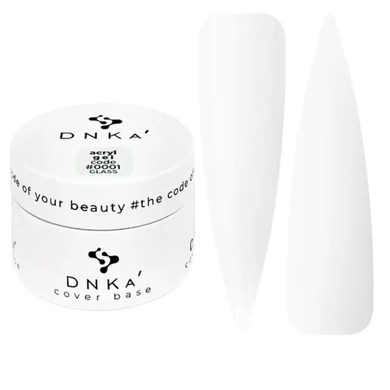 Акрил-гель DNKA Acryl Gel №001 Glass прозрачный, 30 мл, Цвет: Прозрачный