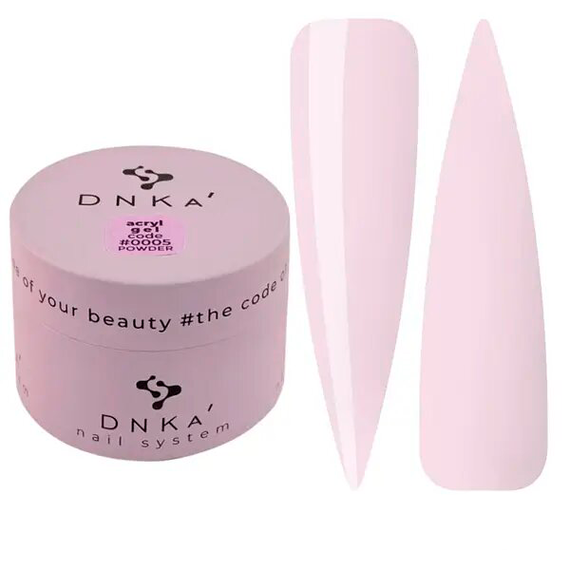 Акрил-гель DNKA Acryl Gel №005 Powder розовый, 30 мл, Цвет: Розовый