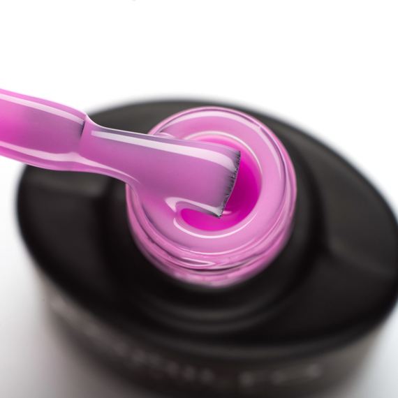 База для нігтів Komilfo Color Base Candy Pink, рожево-фіолетова напівпрозора, 8 мл, зображення 2