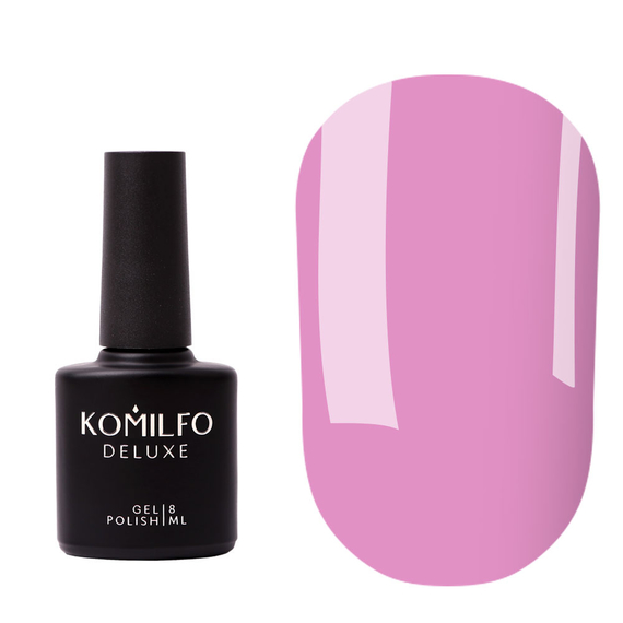 База для нігтів Komilfo Color Base Candy Pink, рожево-фіолетова напівпрозора, 8 мл