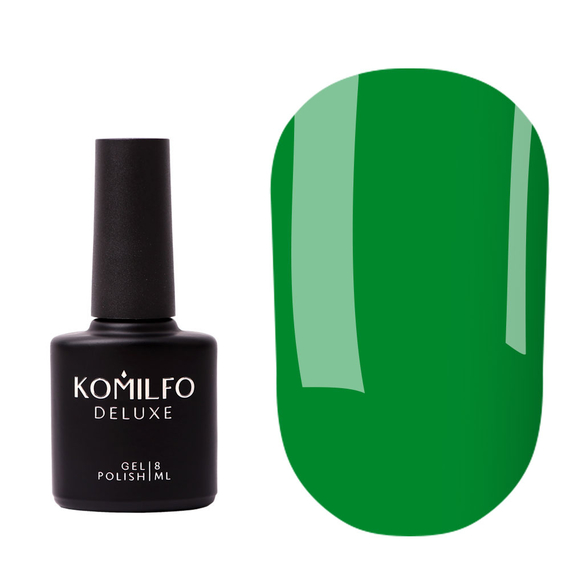 База для ногтей Komilfo Color Base Forest Green, насыщенная зеленая, 8 ml