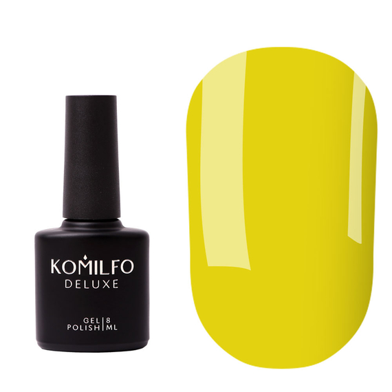 База для ногтей Komilfo Color Base Jonquil, желтая, 8 ml