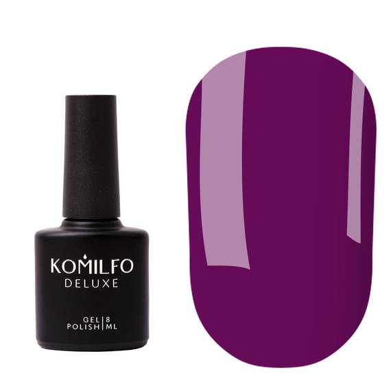 База для ногтей Komilfo Color Base Juicy Blueberry, винно-фиолетовая, 8 ml