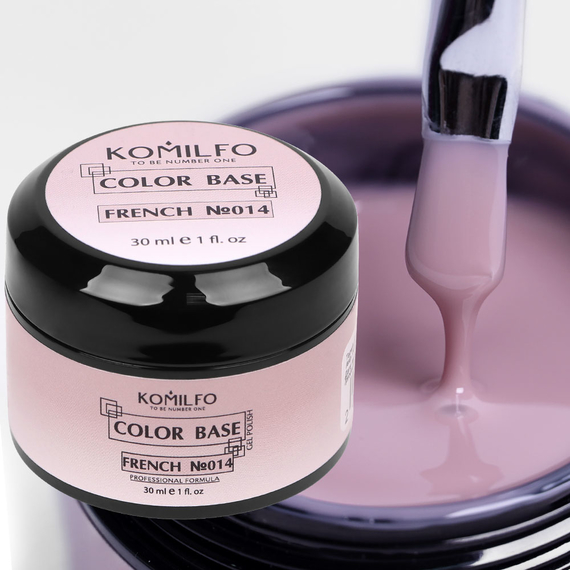 База для ногтей Komilfo Color Base French 014, 30 мл банка