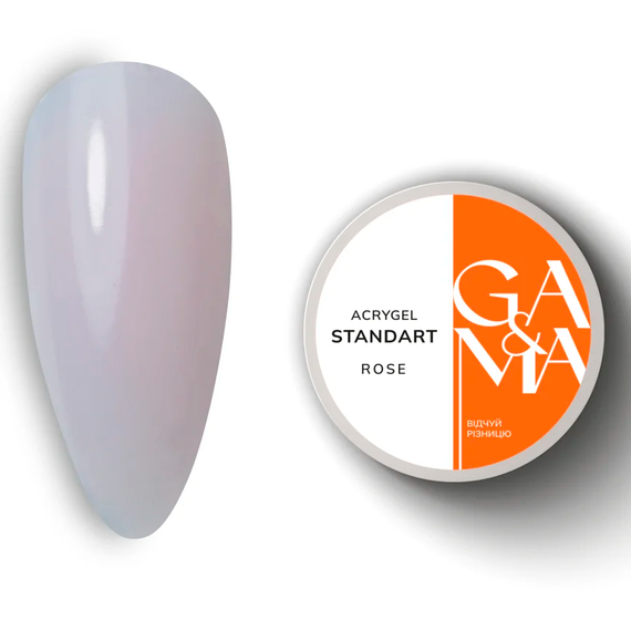 Акрил-гель GaMa Acrygel Standart Rose, розовый, 30 мл