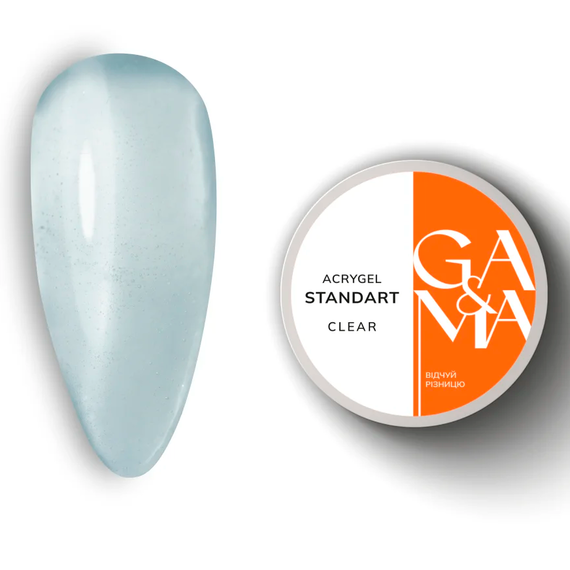 Акрил-гель GaMa Acrygel Standart Clear, прозрачный, 30 мл