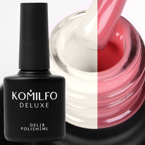 Термо база для ногтей камуфлирующая Komilfo Termo Base №06, светло-розовая, 8 мл, Цвет: Розовый