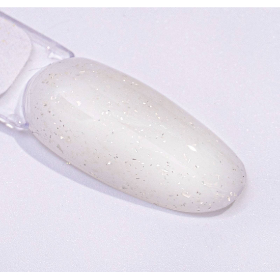 База для ногтей Komilfo Potal Base P001, молочная с поталью, 8 мл, изображение 3