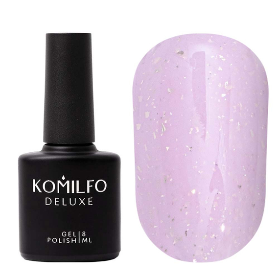 Base for nails Komilfo Potal Base P003, lavender with potal, 8 ml, 2 image
