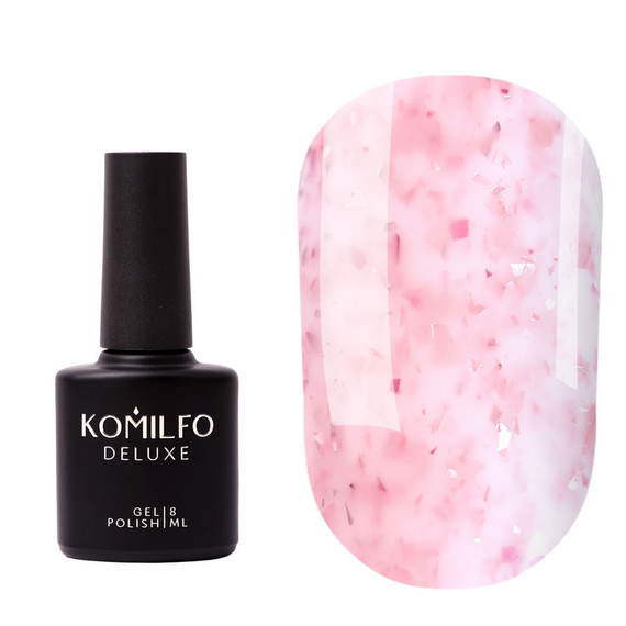 Nail base Komilfo Potal Base P017 beige-pink with pink potal, 8 ml, 2 image