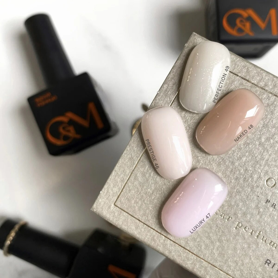 Набір для нігтів GaMa Cover Base Тиха розкіш №46-49, з наліпками, зображення 4