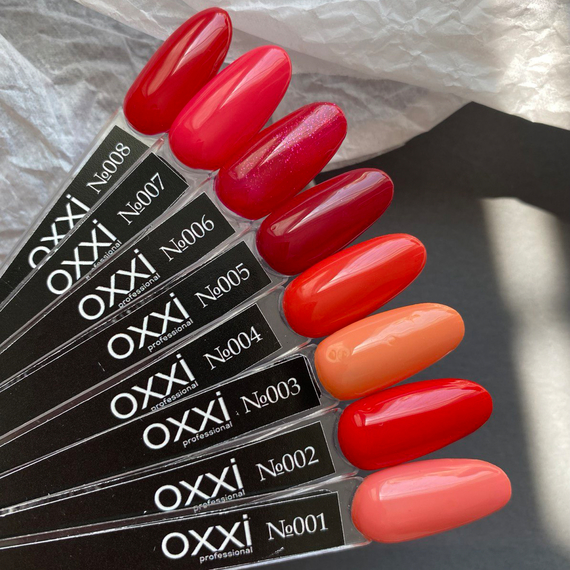 Гель-лак Oxxi №002, алый, 10 мл, изображение 2