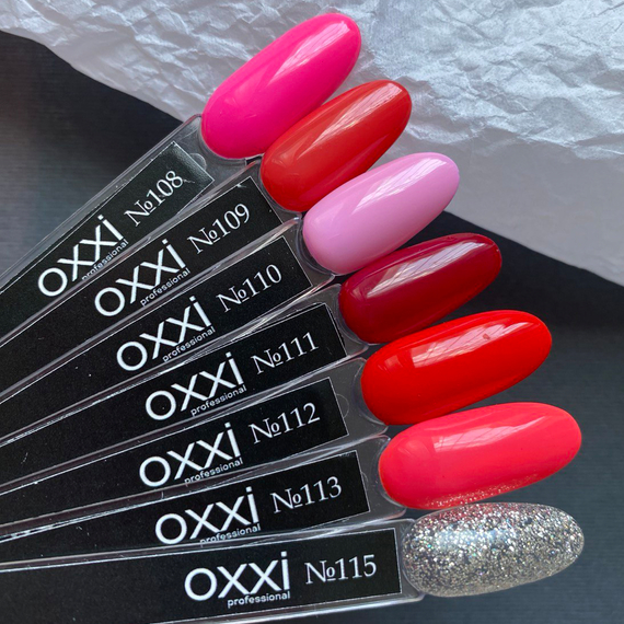 Гель-лак Oxxi №109, бледный красно-коралловый, 10 мл., изображение 2