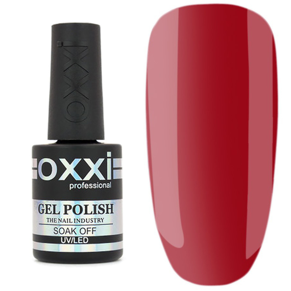 Гель-лак Oxxi №111, темный красный, 10 мл