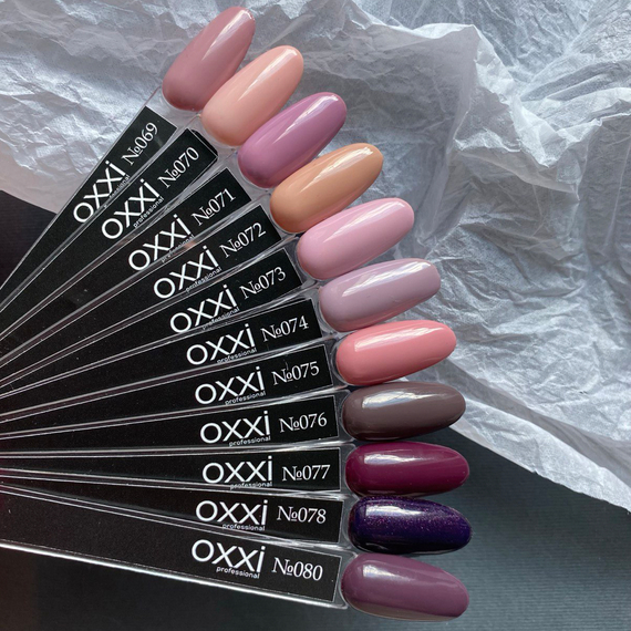 Гель-лак Oxxi №070, бледный розово-персиковый, 10 мл., изображение 2