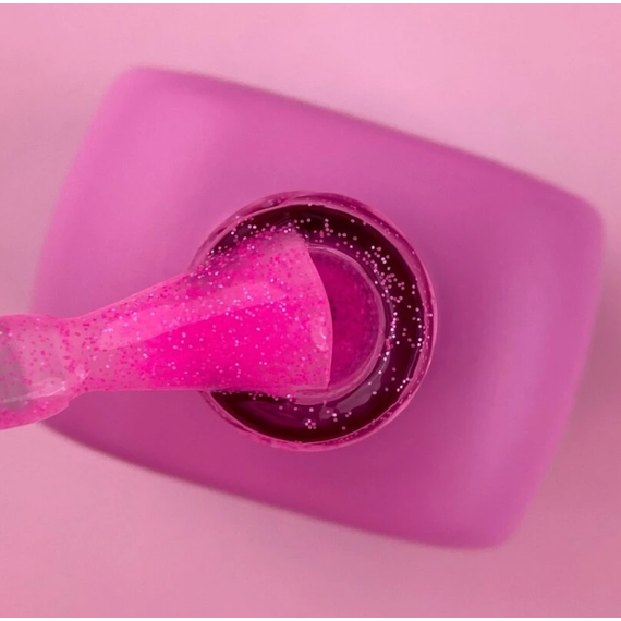 Топ для нігтів Luna Top Matte Sand Pink, матовий з рожевою крихтою, без липкого шару, 13 мл, зображення 3