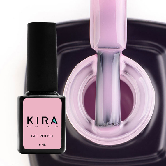 Гель-лак Kira Nails №001 рожевий для френча, напівпрозорий емаль, 6 мл