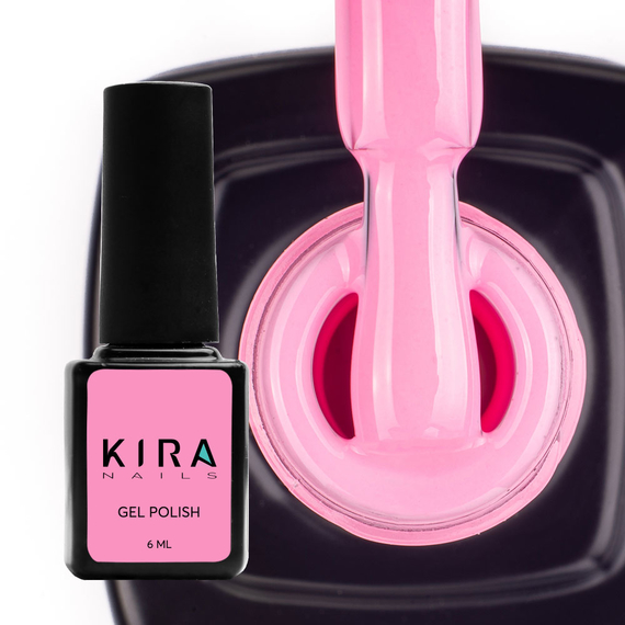 Гель-лак Kira Nails №017 розовая эмаль, 6 мл