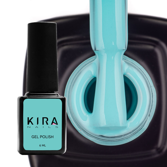 Gel polish Kira Nails #027 blue enamel, 6 ml