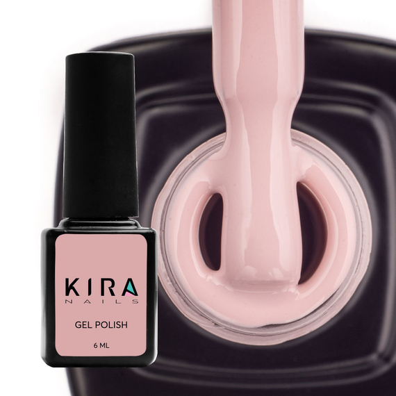 Гель-лак Kira Nails №046 светлый бежево-розовый эмаль, 6 мл