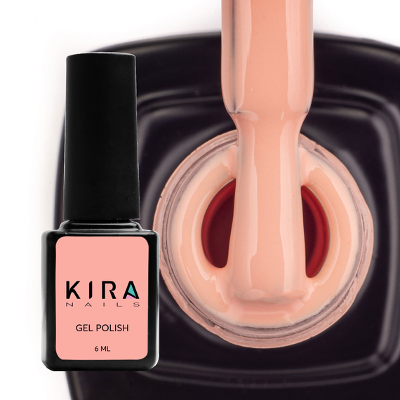 Гель-лак Kira Nails №047 приглушенный персиково-бежевый эмаль, 6 мл