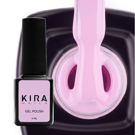 Гель-лак Kira Nails №065 розовато-лиловый эмаль, 6 мл