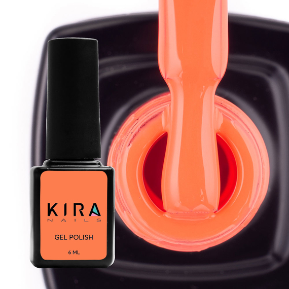 Gel polish Kira Nails #072 orange enamel, 6 ml