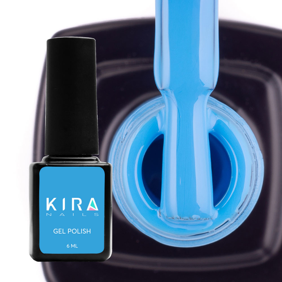 Гель-лак Kira Nails №082 голубой эмаль, 6 мл