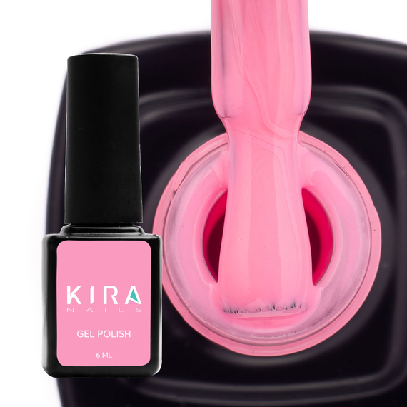 Гель-лак Kira Nails №101 яскравий рожевий емаль, 6 мл