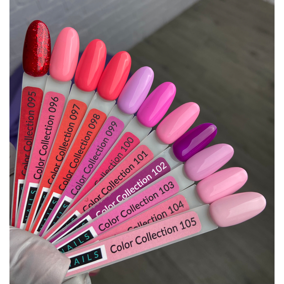 Гель-лак Kira Nails №101 яскравий рожевий емаль, 6 мл, зображення 2