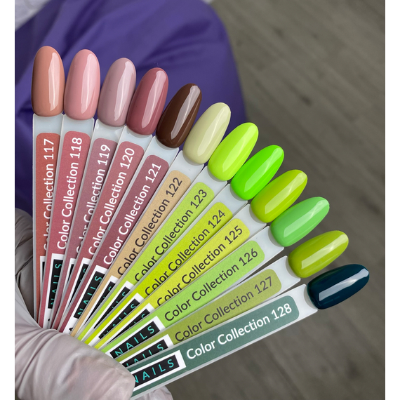 Гель-лак Kira Nails №124 салатово-неоновая эмаль, 6 мл, изображение 2