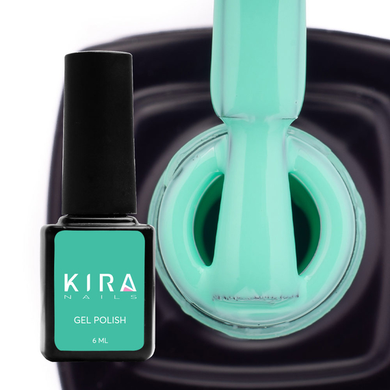 Гель-лак Kira Nails №129 бирюзовая эмаль, 6 мл