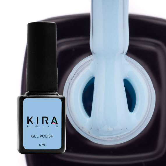 Гель-лак Kira Nails №130 ніжно-блакитний емаль, 6 мл