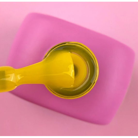 Топ для нігтів Luna Top Glass №15, жовтий, 13 мл, зображення 3